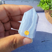 Load image into Gallery viewer, Blue Lace Agate Tower &quot;L&quot;