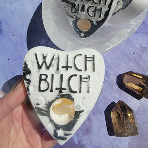 Witch B*tch Bath Bomb with Citrine Tumbled Crystal