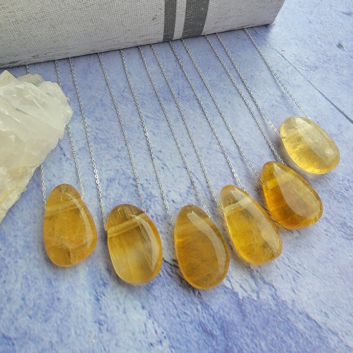 Yellow Fluorite Pendant