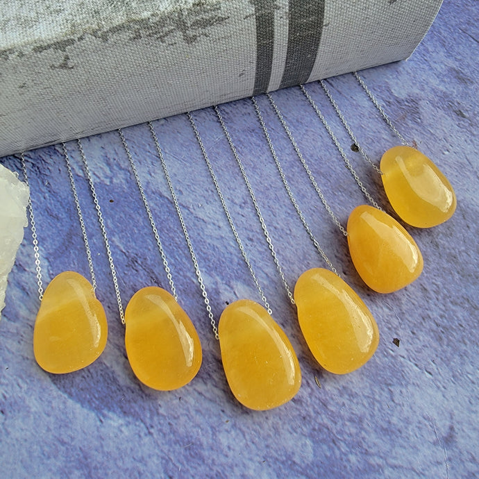Orange Calcite Pendant