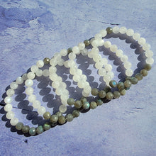 Load image into Gallery viewer, New Beginnings Bracelet - Rainbow Moonstone &amp; Faceted Labradorite