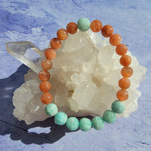 Load image into Gallery viewer, Happiness &amp; Joy Bracelet - Sunstone &amp; Faceted Amazonite