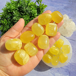 Lemon Calcite Tumbled Stones