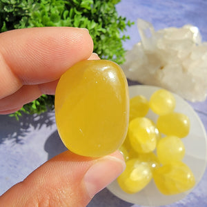 Lemon Calcite Tumbled Stones