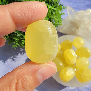 Lemon Calcite Tumbled Stones