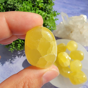 Lemon Calcite Tumbled Stones