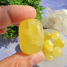 Load image into Gallery viewer, Lemon Calcite Tumbled Stones