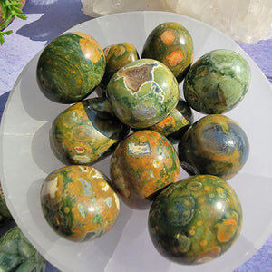 Rainforest Jasper Tumbled Stones