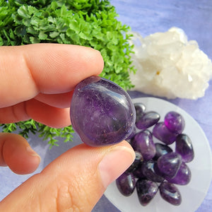 Amethyst (Dark Purple) Tumbled Stones