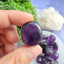 Load image into Gallery viewer, Amethyst (Dark Purple) Tumbled Stones