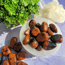 Load image into Gallery viewer, Mahogany Obsidian Tumbled Stones