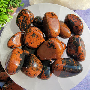 Mahogany Obsidian Tumbled Stones