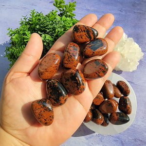 Mahogany Obsidian Tumbled Stones