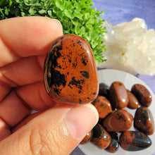 Load image into Gallery viewer, Mahogany Obsidian Tumbled Stones