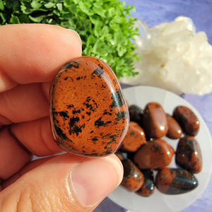 Mahogany Obsidian Tumbled Stones