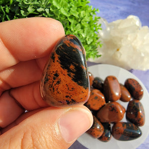 Mahogany Obsidian Tumbled Stones