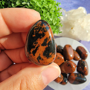 Mahogany Obsidian Tumbled Stones