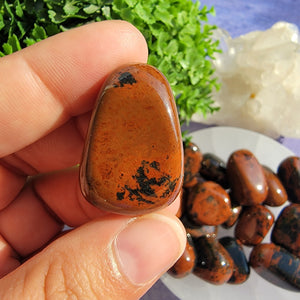 Mahogany Obsidian Tumbled Stones