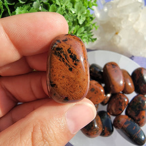 Mahogany Obsidian Tumbled Stones