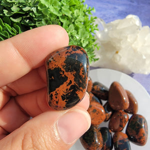 Mahogany Obsidian Tumbled Stones