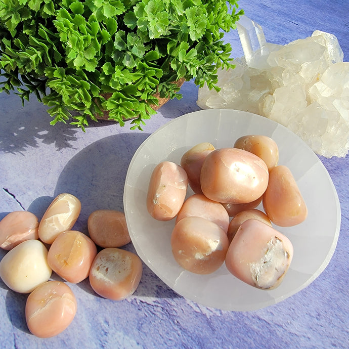 Pink Opal Tumbled Stones