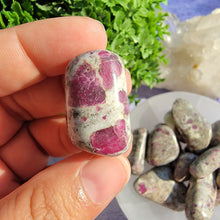 Load image into Gallery viewer, Ruby in Albite Tumbled Stones