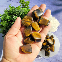 Load image into Gallery viewer, Tiger&#39;s Eye Tumbled Stones