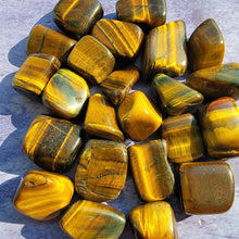 Load image into Gallery viewer, Tiger&#39;s Eye Tumbled Stones