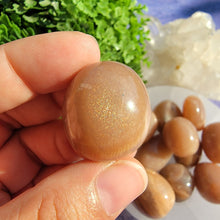 Load image into Gallery viewer, Peach Moonstone &amp; Sunstone Tumbled Stones