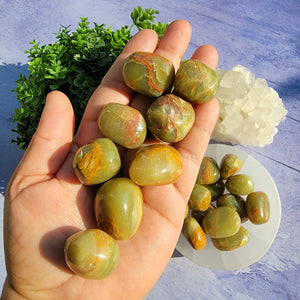 Green Onyx Tumbled Stones