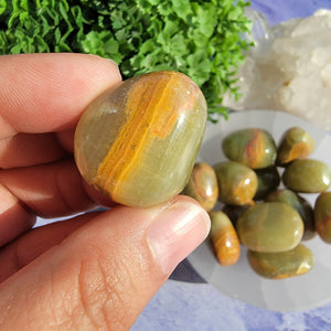 Green Onyx Tumbled Stones