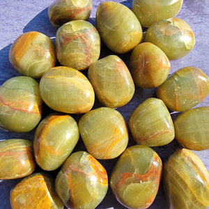 Green Onyx Tumbled Stones