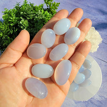 Load image into Gallery viewer, Blue Chalcedony Tumbled Stones