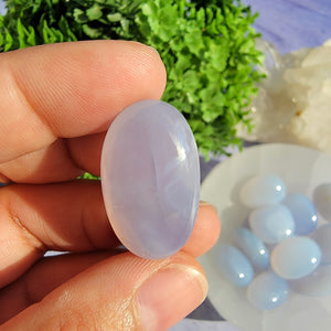 Blue Chalcedony Tumbled Stones