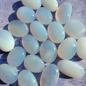 Blue Chalcedony Tumbled Stones