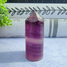 Load image into Gallery viewer, Purple Fluorite Tower &quot;N&quot;