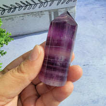 Load image into Gallery viewer, Purple Fluorite Tower &quot;N&quot;