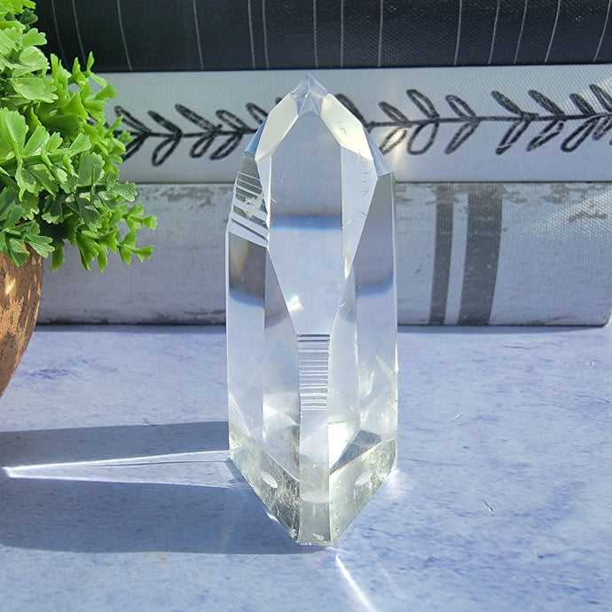 Semi Polished Lemurian Tower w/ Phantoms 