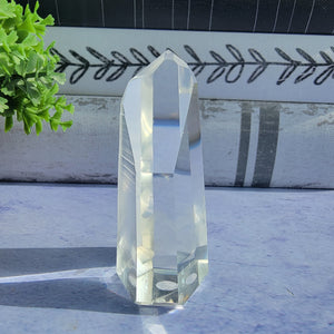 Semi Polished Lemurian Tower w/ Phantoms 