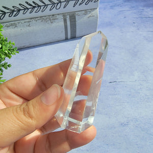 Semi Polished Lemurian Tower w/ Phantoms "H"