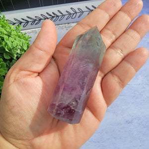 Bi-Color Fluorite Tower "I"