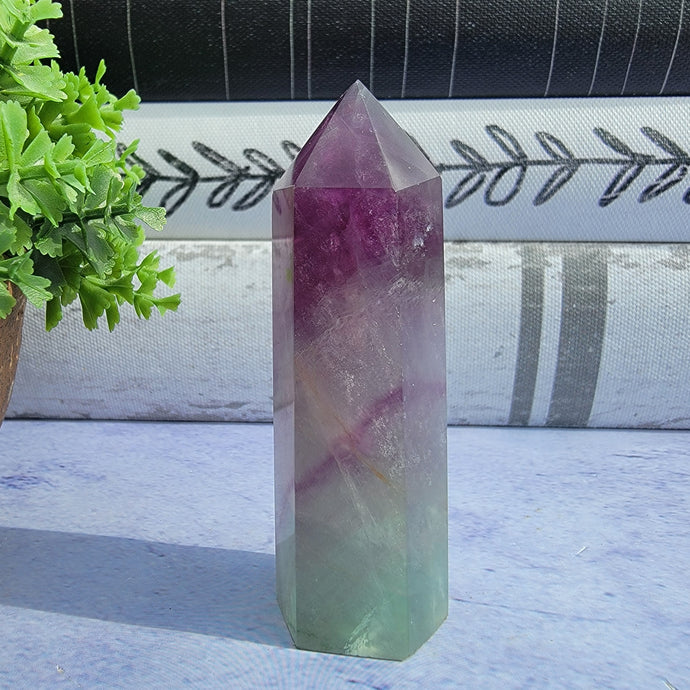 Bi-Color Fluorite Tower 