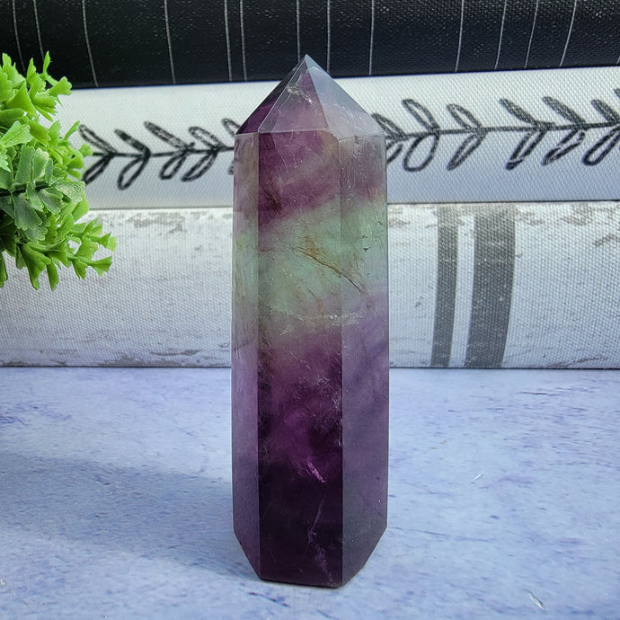 Bi-Color Fluorite Tower 