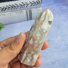 Load image into Gallery viewer, Crazy Lace Agate w/ Druzy Tower &quot;Q&quot;