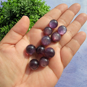 Gem Lepidolite Mini Spheres