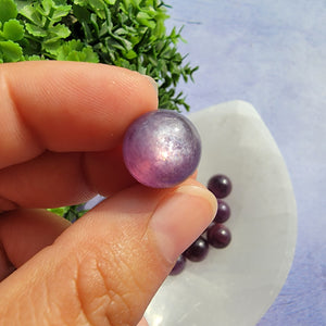 Gem Lepidolite Mini Spheres