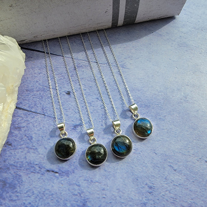 Round Labradorite Pendant