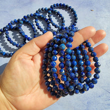 Load image into Gallery viewer, Faceted Lapis Lazuli Bracelet