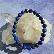 Load image into Gallery viewer, Faceted Lapis Lazuli Bracelet