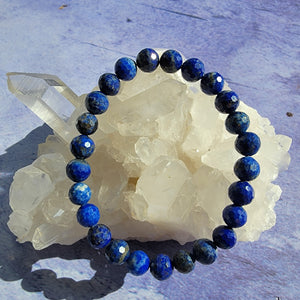 Faceted Lapis Lazuli Bracelet